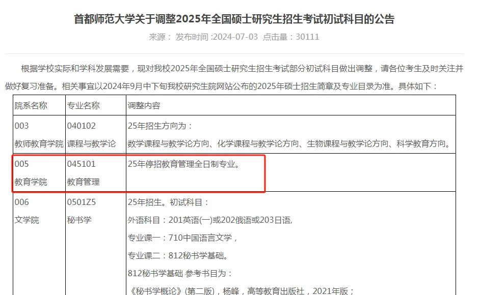 逻科斯考研：25考试时间缩短！这20所院校专业停止招生！