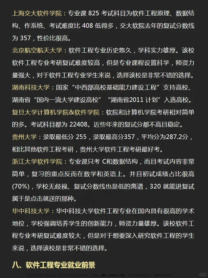 逻科斯考研：26🔥软件工程考研👩‍🎓好上岸➕高性价比院校